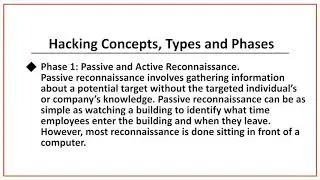 005 Hacking Concepts Types And Phases