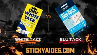 White Tack Vs  Blu Tack