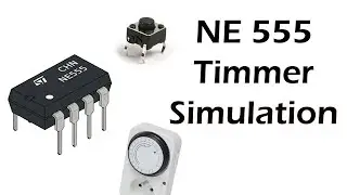 Delay Timer Circuit With NE 555 IC : Circuit Simulation