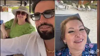Poncho De Nigris takes his mom on a vacation to Cancun and laughs a lot over her swimsuit