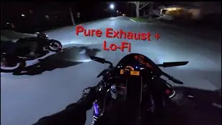 It’s Midnight, Come Ride With Us | z500, cbr600rr, & gsx-r 600 | Night Ride Pure Exhaust + Lo-Fi