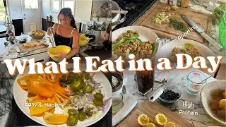 What I eat in a day (easy, high protein & cycle friendly meals)