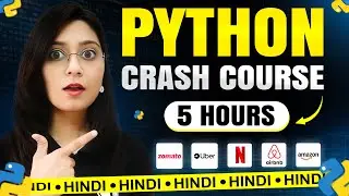 Python Complete Crash Course in Hindi | 5 Python Projects