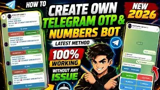 How To Create Own Telegram OTP & Numbers Bot 2026 🔥 Latest Method | 100% Working Without Any Issuev