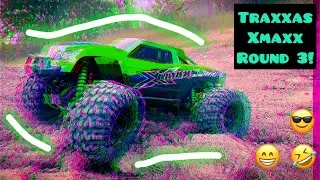 “King Of The Hill!” Traxxas Xmaxx Round 3 EPIC Dirt BASH! (Broke it)
