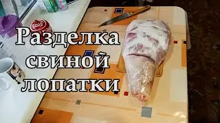 Кулинария. Разделка свиной лопатки#свинина#свининарецепт#разделка#лопатка#обвалка#разруб#мясо