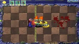 Peashooter Zombie And Pogo Wall-nut Zombie Vs Conehead Ducky Tube Zombie Fight // Plants Vs Zombies