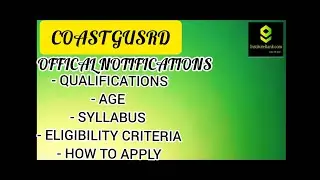 Coast Guard exams information 2021 || Government exams notification 2021