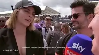 Cara Delevingne responds to suggestions she shut down grid chat with Sky Sports' Martin Brundle