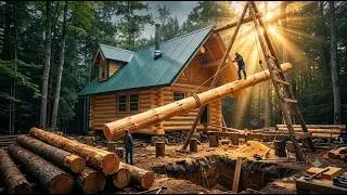 130 Minutes of Pure Craft: Building an Off-Grid Log Cabin | by 