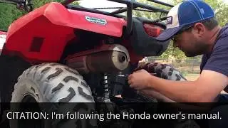 Vid #92 - HOW TO SERVICE the SPARK ARRESTER on a HONDA RANCHER, FOREMAN, or RUBICON