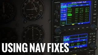 Flight planning using navigation fixes with X-Plane 12