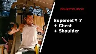 Workout at home - Monday- SUPERSET :  Bicep - Chest- Triceps - Shoulder- Rope Crunch