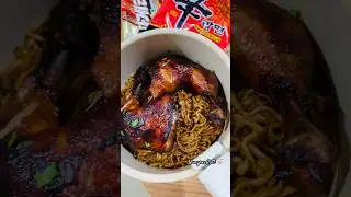 Chapagetti + Shin Ramyun + Gochujang Chicken Bbq 💖 Better than jjapaguri!
