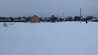 деревенский участок зимой