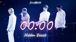 BTS 00:00 Clock Hidden Vocals ~without music~ (vocal line)||JinneWorld