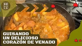 Como cocinar un delicioso Corazon de venado facilmente | Receta completa 🦌