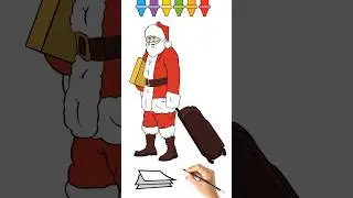 Как нарисовать Санта-Клауса 