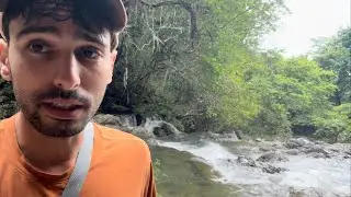 Talking SCWO at a waterfall in Costa Rica 