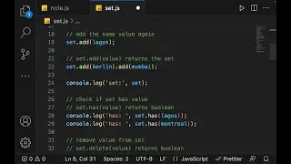 JavaScript Set data structure with examples