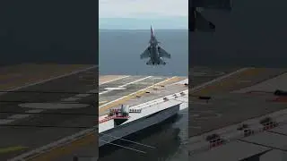 Su-33 cobra landing on aircraft carrier in DCS. 