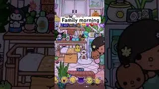 Toca boca aesthetic family morning routine📮🌅💐