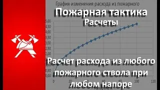 Пожарная тактика. Как рассчитать расход из любого пожарного ствола при любом напоре