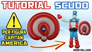 Modeling balloons Tutorial 82 - Captain America shield - balloon twisting