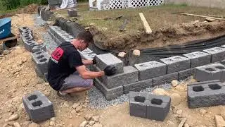 COMO É FEITO MURO DE BLOCK NOS ESTADOS UNIDOS - PARTE 5