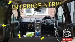 Taking apart the Land Rover Freelander 2 interior.