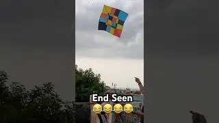 Rip😂Big Kite🔥Patangbazi #kiteflying #kite