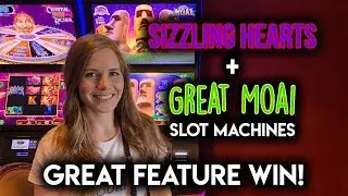 Always GREAT when the Wild Multipliers Show up on Great Moai Slot Machine! GREAT WIN!!