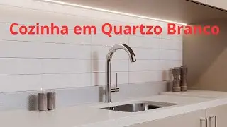 Vejam o Antes e o Depois de uma Cozinha em Quartzo Branco Super White