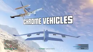GTA Online PS4 Chrome Vehicles (Cargo Plane, Monster Truck, Jamal and other planes)