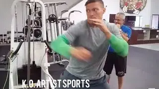 USYK LOOKS SCARY SHADOW BOXING! INTENSE CRUISERWEIGHT FIGHTS APRIL 8TH!