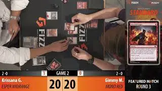 Round 3 (Standard): Esper Midrange vs. Mono-Red Aggro 🧡