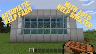 Automatic Kelp Farm With Kelp Cooker Minecraft Bedrock 1.16+