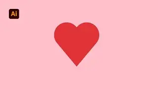 How to Make Heart in Illustrator || How to Draw Heart Shape in Adobe Illustrator