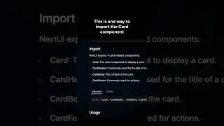 NextUI | Next js | Card Component  