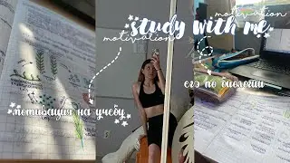 Study with me this summer🌝study motivation, Unified State Exam preparation, chemistry and biology...