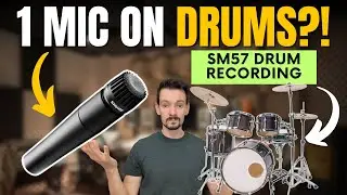 How To Record Drums With ONE SM57 Microphone | Quick Recording Tip