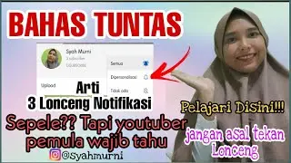 Lonceng notifikasi | Arti 3 lonceng notifikasi yang wajib diketahui bagi youtuber pemula