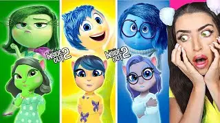 INSIDE OUT 2 vs TALKING ANGELA! (WHO LIVES in ANGELA'S HEAD!?)