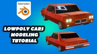 low poly car modeling tutorial in blender (car09)