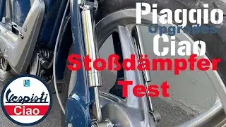 Piaggio Ciao | upgrades | Stoßdämpfer | Fahrtest | Vergleich | Tuning