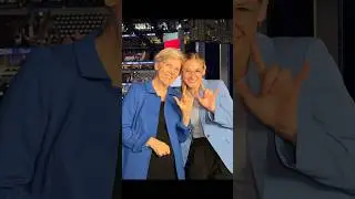 Elizabeth Warren learns some ASL!  #accessibilitymatters  #ASL