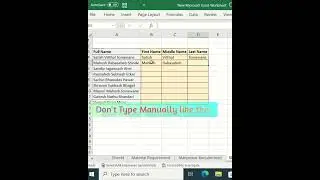 Excel Flash fill|Flash fill in excel|