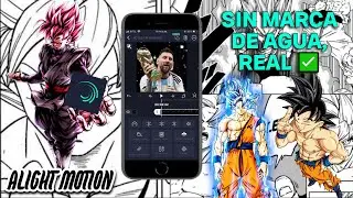 COMO TENER TUS VIDEOS ALIGHT MOTION SIN MARCA DE AGUA Y SIN PREMIUN, FACÍL Y RAPIDO ✅