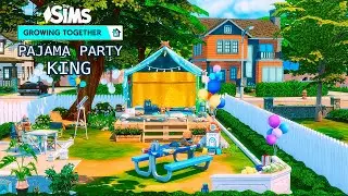 🎉🎈Pajama Party King🎈🎉 Family House | NoCC | Stop Motion  | The Sims 4 Growing Together