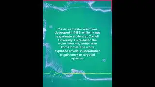 First Computer Worm #gk #gkgs